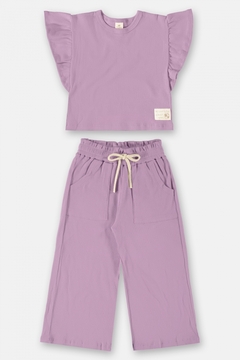 Imagem do UP BABY - CONJUNTO BLUSA E CALÇA BIO SUSTENTÁVEL MENINA