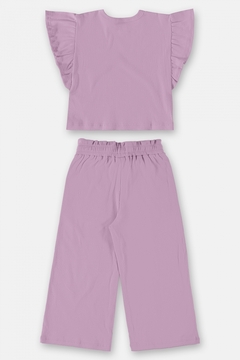 UP BABY - CONJUNTO BLUSA E CALÇA BIO SUSTENTÁVEL MENINA