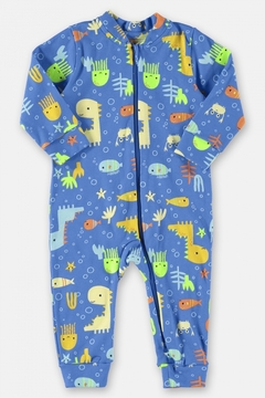 UP BABY - MACACÃO PIJAMA PARA BEBÊ MENINO (AZUL) - comprar online