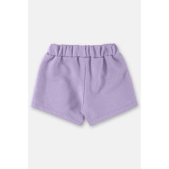 Up Baby - Shorts saia básico infantil menina em moletom (Roxo) - comprar online