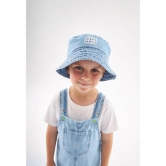 Up Baby - Bucket Hat Infantil em Jeans Para Menino (Azul)