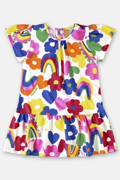 UP BABY - VESTIDO INFANTIL DE VERÃO ESTAMPADO - comprar online