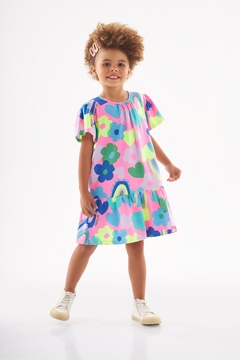 Up Baby - Vestido Infantil de Verão Estampado