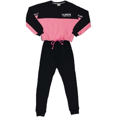 Vrasalon - CONJUNTO INFANTIL MENINA BELIEVE MOLETOM ROSA NEON na internet