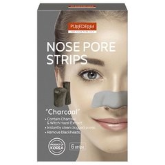 Purederm nose pore strips charcoal x 6
