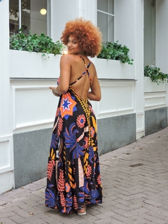 vestido Bali estampado em viscose na internet