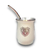MATE ALUMINIO GRABADO BLANCO SARMIENTO