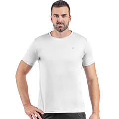 Camisa t-shirt esportiva básica branco Poker