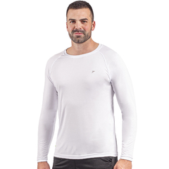 Camisa fator de proteção UV poliéster branco Poker - comprar online