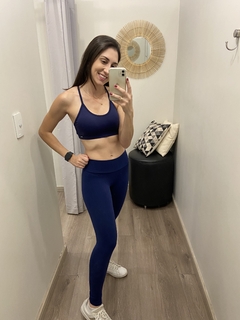 Legging básica suplex azul marinho Obbia