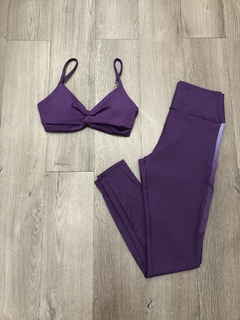 Top hyper costas decotada roxo spiced Alto Giro - Loja Espaço Fitness