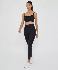 Legging recortes tule e refletivos preto Alto Giro