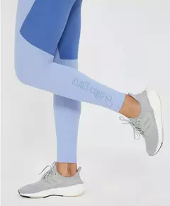 Legging com bolso e recortes azul céu Alto Giro - Loja Espaço Fitness