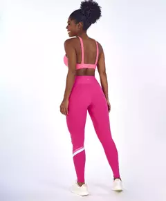 Legging hyper assimétrica rosa Alto Giro - comprar online