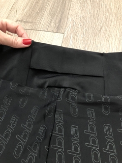 Short logomania preto Obbia - comprar online