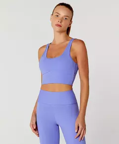 Top cropped eterno azul lavanda Alto Giro