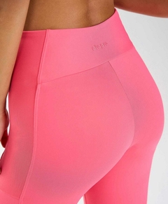 Legging hyper com recortes e tule rosa Alto Giro - comprar online