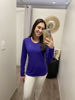 Camisa proteção UV manga longa roxo Alto Giro