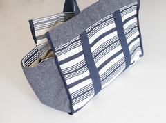 New In! Collab RE + amoreira - Sampa Bagg Marinho Listras - comprar online