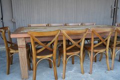 mesa com cadeiras - Portal Móveis Rusticos