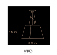 Colgante de diseño de fieltro gris - Distribuidora Galuss ®