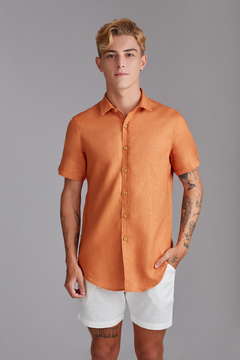 Camisa Terracota Puro Linho