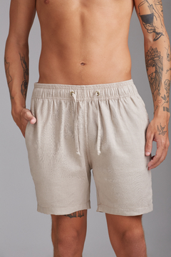 Short Linho Cinza Cajueiro