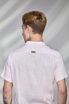 Camisa Viscolinho Rosa - comprar online