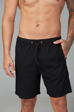 Short Linho Preto