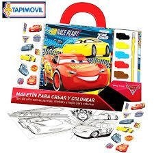 Maletin con acuarelas Cars.Tapimovil