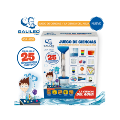 juego de ciencia de agua.Galileo