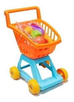 carrito de supermercado con frutas y verduras. Duravit