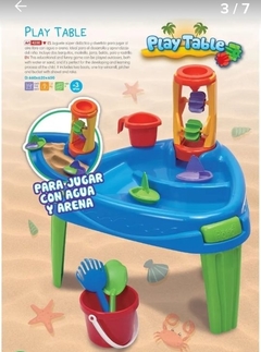 Play table.Rondi ,para jugar con agua y arena.