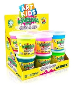 Slime con glitter. 140 grs.acrilex