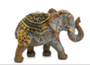Elefante con detalles dorados