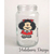Etiquetas transparentes Mafalda x2 para frascos