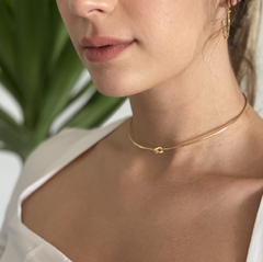 CHOKER NÓ BANHADA A OURO - comprar online