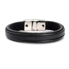 PULSEIRA NOAH BLACK DE COURO