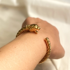 BRACELET TIGRE BANHADO A OURO - comprar online