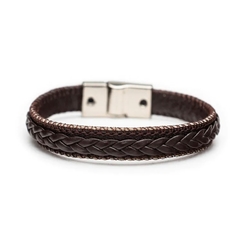 PULSEIRA ATHAS BROWN DE COURO