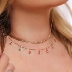 CHOKER FITA BANHADA A OURO - comprar online