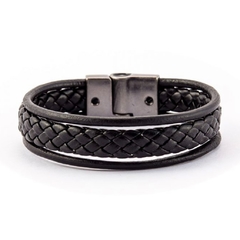 PULSEIRA MATEO BLACK DE COURO