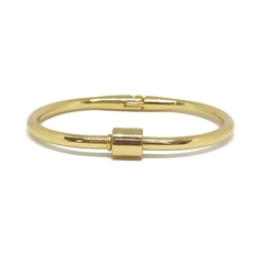 BRACELET MOSQUETÃO DOURADO EM AÇO