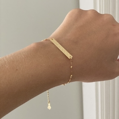 PULSEIRA MY BODY MY RULES BANHADA A OURO - comprar online