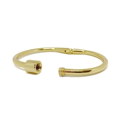 BRACELET MOSQUETÃO DOURADO EM AÇO - comprar online