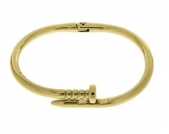 BRACELET PREGO DOURADO EM AÇO na internet