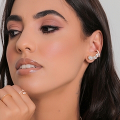 EAR CUFF NAVETES CRISTAIS BANHADO A OURO - comprar online