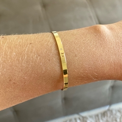 BRACELET FINO FÉ BANHADO A OURO