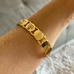 BRACELET 10 MANDAMENTOS BANHADO A OURO na internet