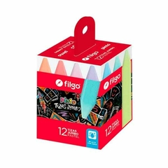 Tizas Filgo Jumbo Pastel x 12